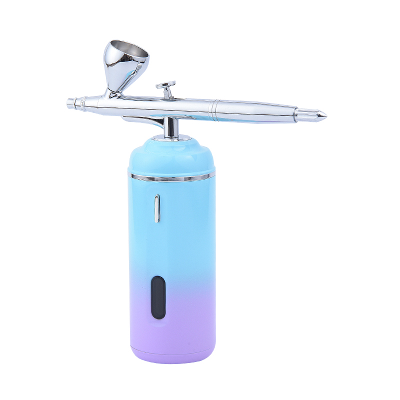 Anpassad logotypförpackning Portable Airbrush Tanning Compressor Kit Mini Face målning Modellering Airbrush Tattoo
