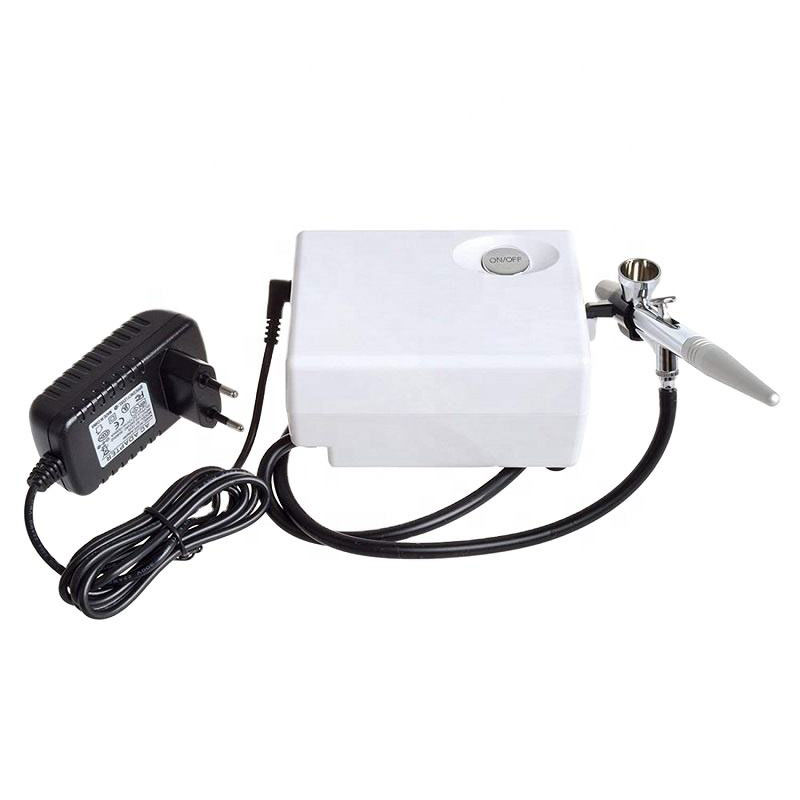 Bärbar kroppsmålning Tatuering Makeup Mini Airbrush Set Air Compressor Set