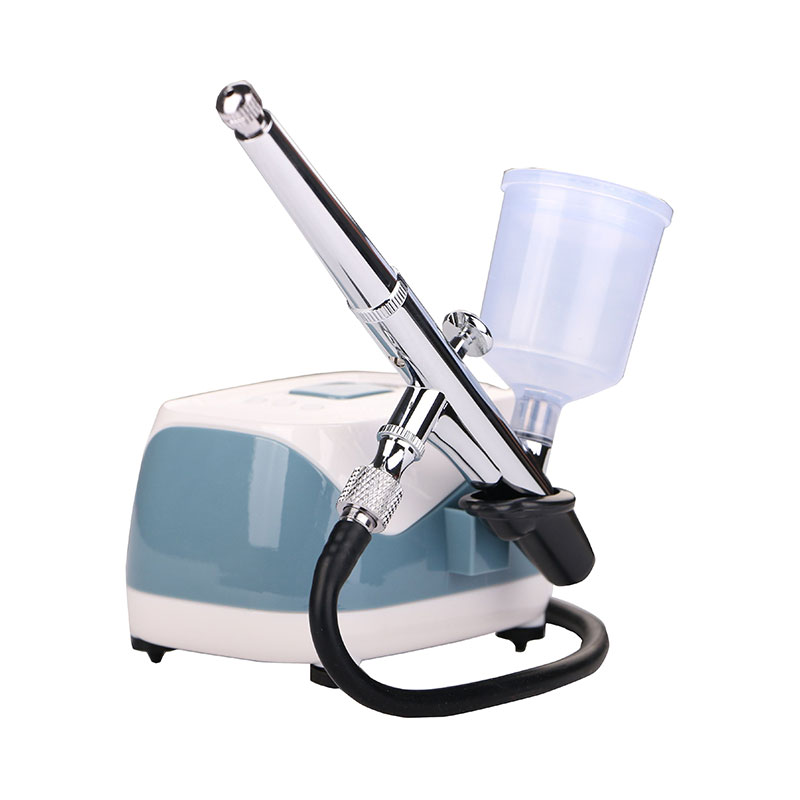 Mini Air Compressor Air Brush Skin Care Spray Gun Set