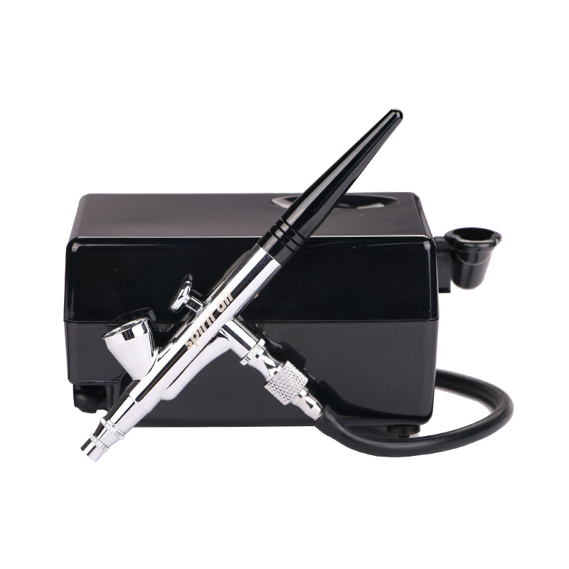 Mini Air Compressor för Cake Decorating, Makeup Foundation, Airbrush, Nail och Tattoo Kit