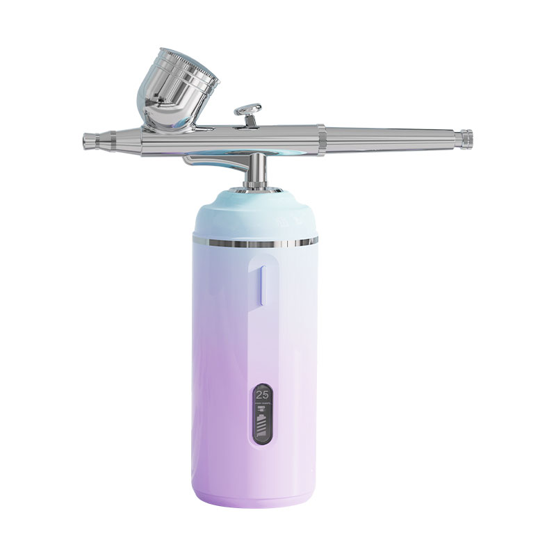Sändlös Nano Airbrush Portable Beauty Makeup Air Compressor Kit Mini Airbrush Set