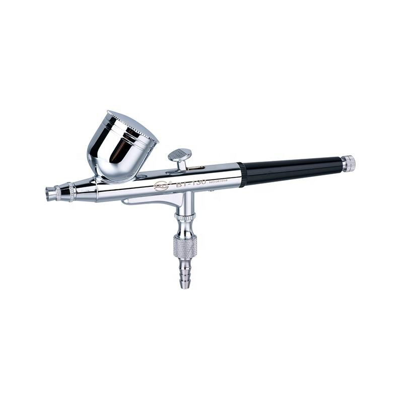 Allt-i-ett dubbel-action airbrush-kit med 0,2 mm 0,3 mm och 0,5 mm nålmunstycken för konst, nagel och detaljmålning
